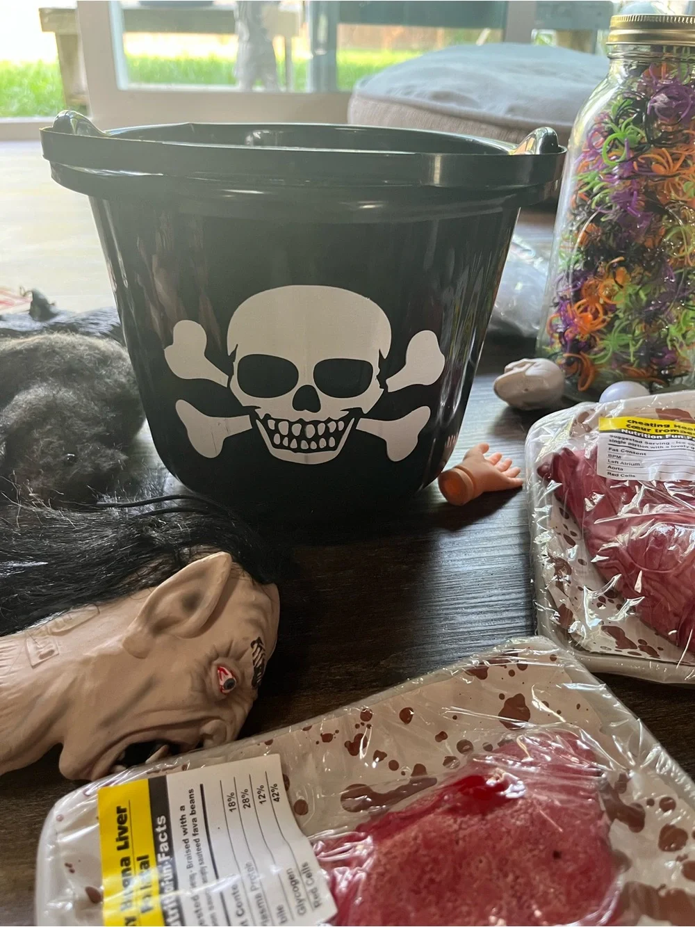 Halloween mixed lot - Spiders, body parts, rats, webs etc
